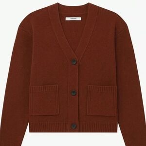 Thakoon Rust Cardigan Sweater